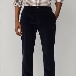 Faconnable Dark Blue Corduroy Pants